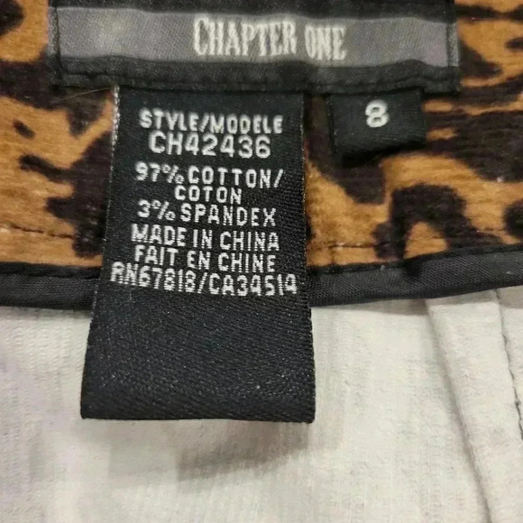 Chapter One Animal Print Mini Skirt  Lined NWT - Picture 7 of 7
